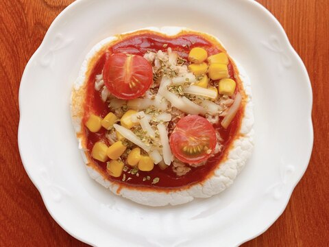 【発酵なし】トマトの米粉ピザ